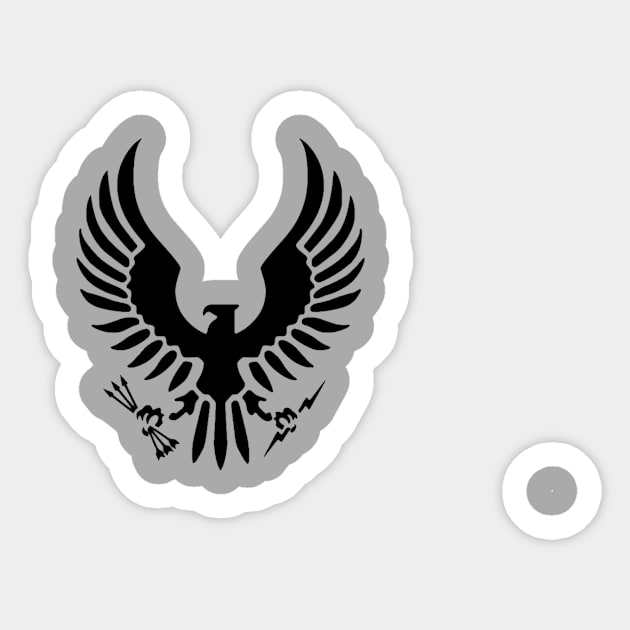 Spartan Eagle Sticker by Gekko19909